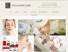 Tablet Screenshot of cellaskincare.com